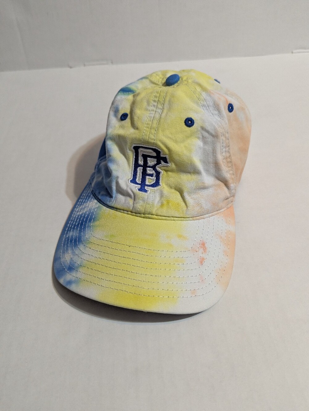 Vintage The Game Tie Dye Hat Tampa Bay Style FB Logo Baseball Cap 90s
